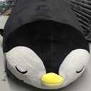 FFxiong 22" Black Penguin Plush Stuffed Animal Toy Cute Soft Body Large Pillow Plushies Doll Gift for Kids Girls Boys Christmas Birthday Valentines