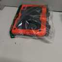 SEYMAC stock Case for iPad mini 7 (A17 Pro) 2024/ Mini 6 8.3'' with Screen Protector Pencil Holder [360 Rotating Hand Strap] &Stand, Drop-Proof Case for iPad mini 7th/6th Generation 8.3", Black+Red