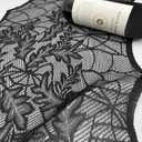 Fall Decorations Table Runner - Black Lace Maple Leaves Table Runners for Autumn Table Decor, 20*75 Inch Halloweens Lace Table Runner for Halloweens Party Home Kitchen Dinner Decoration Indoor