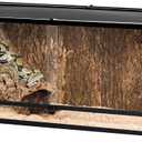 REPTI ZOO 67 Gallon Reptile Large Terrarium Newly Upgraded All Glass 48" x 18" x 18" Double Hinge Door with Top Ventilation Reptile Terrarium(Knock-Down)