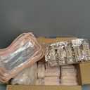 48 Pcs Spa Party Favors Sleepover Party Supplies Bow Headband Wristband Scrunchies Hair Clip Jewelry Case Makeup Bag Mirror for Women Bridesmaid Gifts Graduation Gift (Beige)