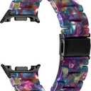 YGTIECS Resin Strap Only Compatible with Samsung Galaxy Watch 8 Band 40mm 44mm, for Galaxy Watch 8 Classic Band 46mm, 20mm Soft Resin Replacement for Samsung Watch 8 Bands/Watch 8 Classic Band