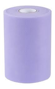 Joycrosso Tulle Fabric Rolls 6 Inch 100 Yards (300 feet) Organza Tulle Polyester Netting Spool for Wedding Decorations Gift Baby Shower Crafts DIY Tutu SkirtSoft & Drape (Grape) Pack of 2
