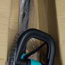 22 Inch Hedge Trimmer Cordless, ABS+Metal Electric Garden Trimmer, Lightweight Bush Trimmer with Safety Switch, Black+Blue