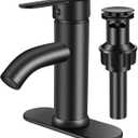 Delta Bathroom Faucet 1 Hole, Black Vanity Faucet,Single Handle