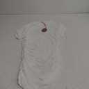 Avidlove Women's Mesh Dress Bodycon Mini Lingerie Dress Sexy Short Sleeve Mock Neck Ruched Party Clubwear Outfits S-XXL (Medium, White)