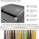 Hanging Embroidery Floss Organizer Box - 10 Acrylic Thread Storage Bars (150 Holes) | Ideal for Keeping Embroidery Thread Neat and Making It Easily Accessible for All Embroidery Enthusiasts.