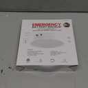 ZAGO 7 Inch Flush LED Lights with Emergency Battery Backup, Wafer Round Disk Light Emergency Kit, Edgelit, 120-277V, Dimmable, 15W, 920LM, 5CCT Selectable, ETL/Wet Rated, Black