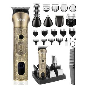 Ufree Beard Trimmer for Men, Electric Razor Shaver, Cordless Hair Clipper Shaving Kit for Mustache Body Nose Ear Hair Facial, Adjustable Beard Grooming Kit Birthday Gifts for Men