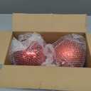 2 Red Christmas Ornaments 1 Along with Spots 2 Glittery