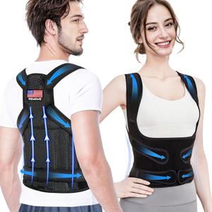 Posture Corrector for Women and Men - Adjustable Back Brace for Pain Relief - Enhances Posture and Provides Lumbar Support - Upper and Lower Back Straightener - Breathable Back Support (Black, Medium) Posture Corrector for Women and Men - Adjustable Back Brace for Pain Relief - Enhances Posture and Provides Lumbar Support - Upper and Lower Back Straightener - Breathable Back Support (Black, Medium)