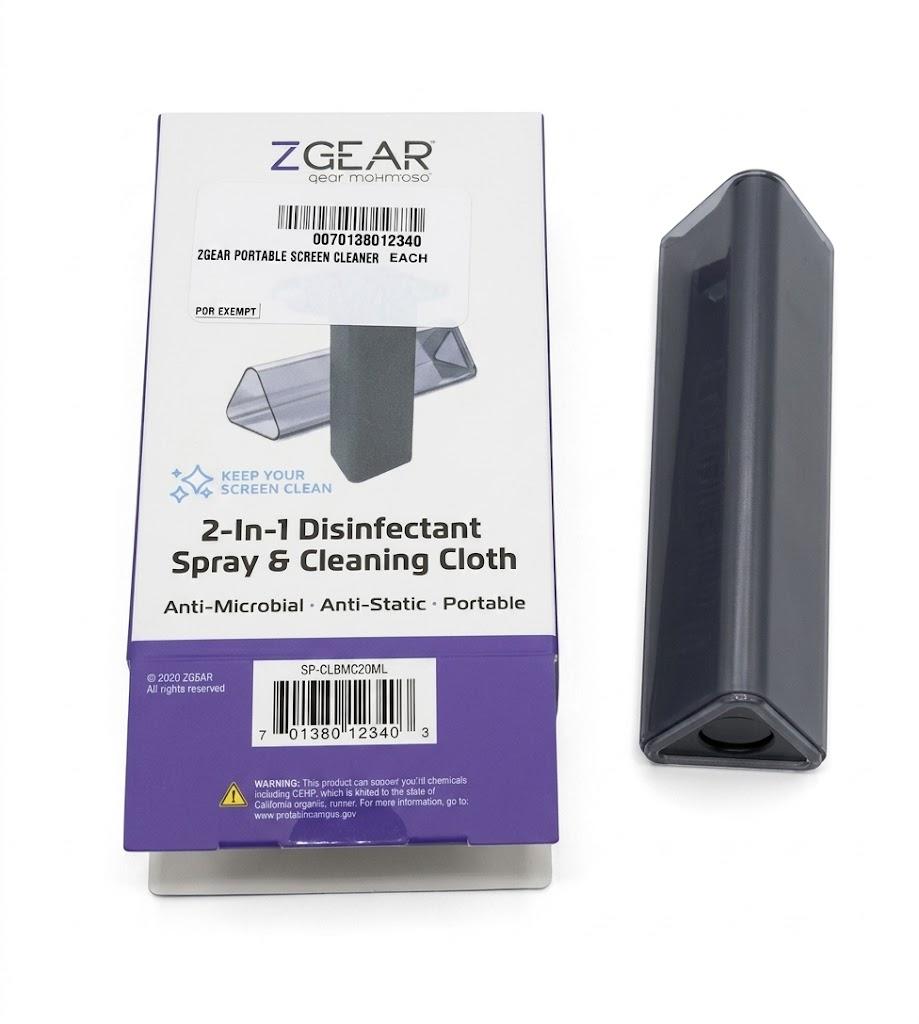 ZGEAR 2-in-1 Disinfectant Spray & Cleaning Cloth