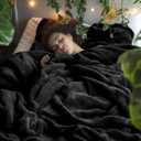 Bedsure GentleSoft Fleece Blanket California King Size Black - Lightweight Plush Fuzzy Cozy Soft Bed Blankets, 102x96 inches