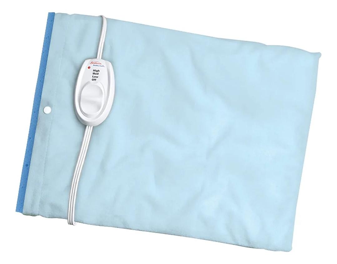 Heating Pad for Pain Relief | Standard Size Ultra Heat, 2 Heat Settings | Light Blue