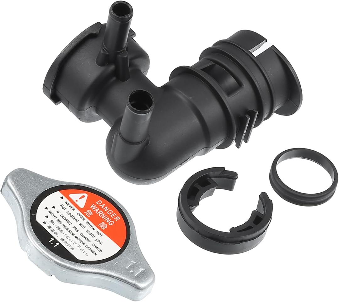 1 Set No.1643131490/1640162100 Engine Radiator Coolant Filler Neck with Radiator Cap for Lexus RX350 Base 3.5L V6 2007-2009