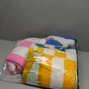 4 Packs Oversized Stripe Beach Towel Thin Terry Set for Women Men 72X40 in Absorbent Big Extra Large XL Clearance Travel Families Towels Accessories Essentials Adults Gift (Blue, Pink, Yellow, and Green)