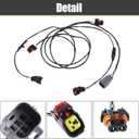 X AUTOHAUX 1 Set Front Fog Light Lamp Wiring Harness for Chrysler 300 2005 2006 2007 2009 2010 No.5059136AB Fog Light Adapter Harness