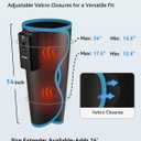 FIT KING Cordless Calf Massager with Heat & Compression Rechargeable Leg Massager for Circulation, Edema, RLS & Pain Relief, 3 Heat Levels, 3 Modes & Intensities, Portable, Mom, Dad, Athlete Gift