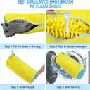 Protective Shoe Washing Bag for Washing Machine, 2024 New Cleaning Shoes Bag for Washer and Dryer, Reusable & Versatile,For All Types and Sizes shoes,Shoe Laundry Bag,Ideal for Sneakers(Grey)