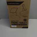 AboveTEK Tablet Pillow Stand for Bed, Hands-Free 360° Adjustable iPad Pillow Holder for Lap Reading w/ Soft Bean Bag, Ideal Gift for Mom, Fits 4.7" to 12.9" Tablet, Phone, Kindle - Gray