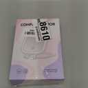 FUNTOUCH Rechargeable Travel Makeup Mirror, 30X/1X Rechargeable Double Sides Magnifying Mirror with 3 Light Settings & Adjustable Brightness,Compact Mirror with PU Bag Valentine's Day Gift, White