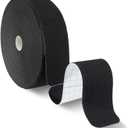 Kinesiology Tape Precut - 115ft (140 Strips) Bulk Roll, Latex-Free & Water-Resistant Athletic Tape - Muscle & Joint Support for Sports, Workouts (Black)