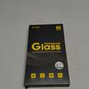 Lamicall Screen Protector for iPhone 15 Pro Max - [No White Edge] 2Pack, with Easy Mount Frame, Screen Protective Film, Anti-Fingerprint Protective Tempered Glass, Anti-Scratch, 9H