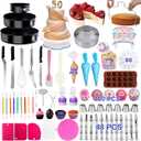 Cake Decorating Kits 567 PCS Baking Set with Springform Pans Set, Rotating Turntable, Decorating Tools, Cake Baking Supplies for Beginners and Cake Lovers