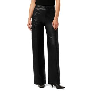 High Rise Wide Leg Cargo Jean Black