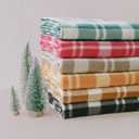 ZYFZCYBL Fleece Blanket Bulk Pack of 6 Cozy Fleece Throw Blankets 50x60 Warm Soft Lightweight Breathable Pet-Friendly for Bed Sofa Camping Wedding GiftsMultiple Print (Plaid)