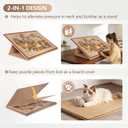 Tilting Jigsaw Puzzle Board with 2-in-1 Stand and Cover, Lightweight Felt Jigsaw Storage Table with 3 Angle Adjustable, 6 Sorting Trays for Puzzle Games Up to 1500 Pieces (Khaki)