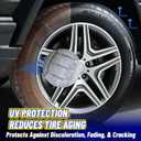 Tire Shine Spray Deep Tire Black Finish Long-Lasting UV Protection High Gloss Tire Coating Showroom New Wet Shine with Easy Applicator Pad & Towel Safe for Cars, Trucks, SUVs, RVs - 9 fl oz