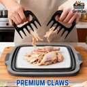 BBQ Prep Tub with 2 Pcs Meat Shredder Claws, 3-IN-1 Large 8L Collapsible Cutting Board with Lid for Meal Prep, Camping Sink for marinating food, Dish Basin, Grilling, Outdoor Cooking