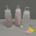 Werduoland 3 Hole Squeeze Bottles for Sauces Plastic Condiment Squeeze Bottles Ketchup Dispenser Salad Dressing Container Squirt Kitchen Squeeze Bottles for Oil BBQ Paint Pancake Art 3 Pcs 13oz/380ML