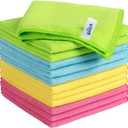 MR.SIGA Microfiber Cleaning Cloth, Pack of 12,Size:12.6" x 12.6" (Assorted)