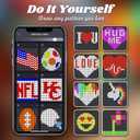 Avatar Controls Curtain Lights Year Round Lights, Programmable & Music-Sync Animated LED Curtain String Lights, 400 LED 6.2ft RGB Fairy Light APP Remote Control for Bedroom Wall Backdrop Yard Decor