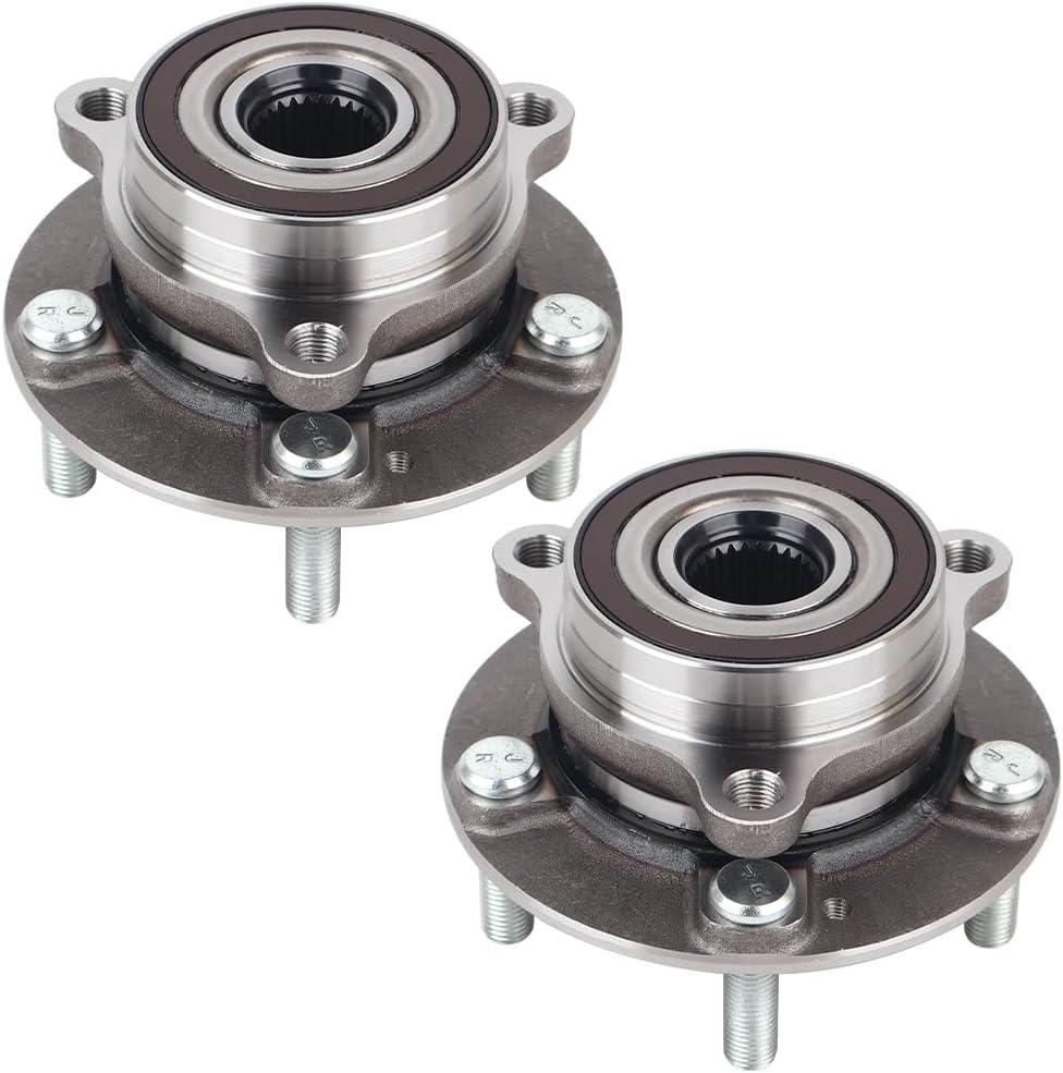 Autoround 513420 Front or Rear Wheel Hub Bearing Assembly Compatible with Hyundai & Kia 2017-2023 Elantra, Forte, Kona, Ioniq, NIRO, Seltos, Veloster 5 Lugs w/ABS [2 Pack]