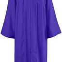 Unisex Adult Matte Graduation Gown & Robe, Purple, 1 PCS  4'6"-4'8" (39")