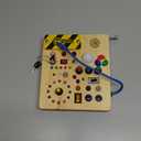 Grarain Busy Board for Toddlers - Montessori Educational Toy for 1-3 Year Old Boys & Girls | Travel-Friendly Sensory Learning Activity | Ideal for Kids with Autism(Clocks Busy Board)