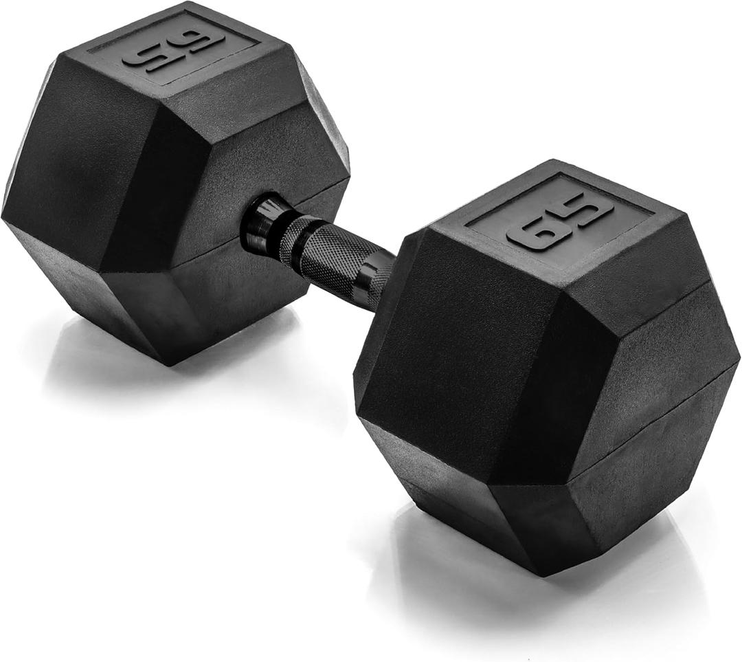CAP Barbell Coated Hex Dumbbell Weight - Single | 10-120 lbs | Multiple Options