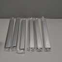 6 Pack Cabinet Handles Finger Edge Pulls 150mm/5.9 inch Silver Drawer Edge Pulls Brushed Nickel Finger Pulls for Cabinets Concealed Handles