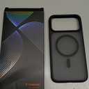 TORRAS Stronger Magnetic & Shockproof for iPhone 17 Pro Max Case, Fit for MagSafe, Military Grade Drop Protection, Camera Control, DIY Button, Slim for iPhone 17 Pro Max Case Translucent Matte Black