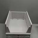 4 Pack Stackable Closet Storage Basket - Stackable Storage Bins, Multifunctional & Foldable Closet Organizer Divided, Wardrobe Cupboard Space-Saving Clothes Storage Hat Organizer, White