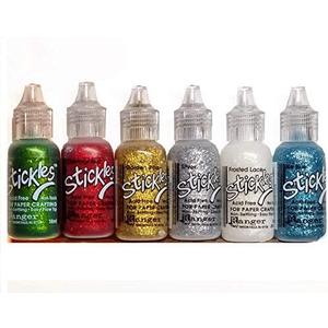 Stickles Ranger Glitter Glue Bundles - Six .5 fl oz Bottles in (Deck The Halls)