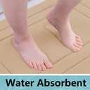 Arotive Memory Foam Bathroom Rug Mat 30x20, Ultra Soft and Absorbent Bath Mat, Machine Wash Dry, Comfortable Bath Rug Carpet for Bathroom Floor, Tub and Shower, Beige