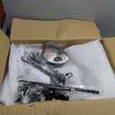 SHIANDAR Rustic Chandeliers Farmhouse Chandelier Lighting for Dining Room,6-Light Close to Ceiling for Entryway Kitchen Island Foyer, Vintage Farmhouse Chandelier Lighting Fixture (Black with Chain)