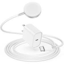 Magnetic Charging Cable for Apple Watch Charger,[USB A Port] Wireless iWatch Charger Cables Compatible with iWatch Series Ultra/10/9/8/7/6/SE/SE2/5/4/3/2[3.6FT/1.0M],White