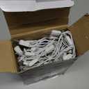 PREXTEX 100-Count Ultra Bright Christmas Lights - 20 ft Clear StringLights on White Wire - Incandescent Xmas TreeLights for Indoor and Outdoor Decorations