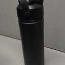 POWCAN 26 oz Insulated Water Bottle with 2-in-1 Straw and Spout Lid, Keep Cold 24H, Leak-Proof, Fits in Car Cup Holder, Stainless Steel Water Bottle for Sports, Travel, and School (Dark Knight)