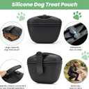 Dog Training Kit - Pet Training Waist Bag Built-in Poop Bag Holder, Dog Treat Pouch with Magnetic Closure, Dog Poop Bag, 2-in-1 Whistle Clicker, Ultrasonic Silent Whistle, Puppy Training Clickers